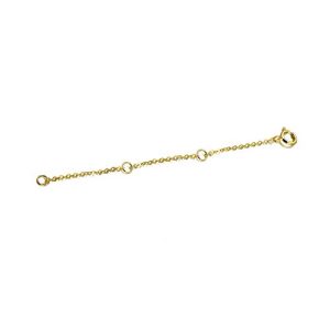 10K Gold 2/3/4 Inch Necklace Chain Extender, Dainty Durable Strong Removable Chain Extender for Gold Necklace Bracelet Anklets Jewelry