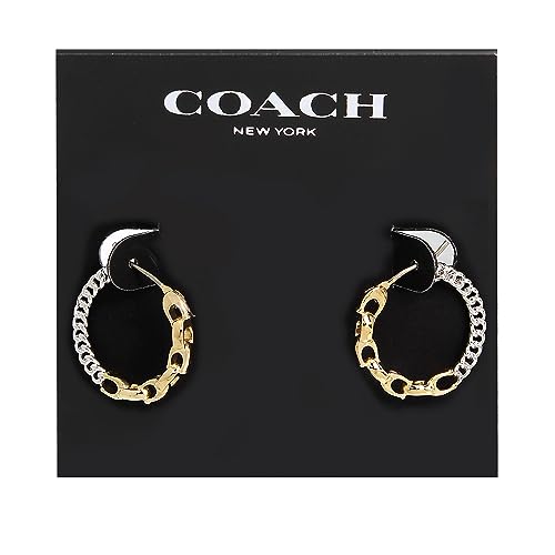 Coach Women's Signature Mixed Hoop Earrings - Image 5