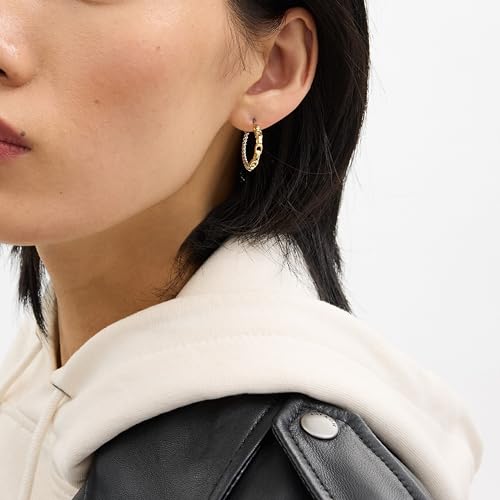 Coach Women's Signature Mixed Hoop Earrings - Image 3